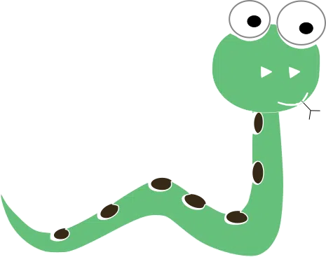 Green Snake cartoon